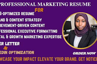 write a professional sales and marketing resume
