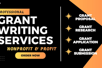 help you apply for small business grant, startup grant and do grant submission