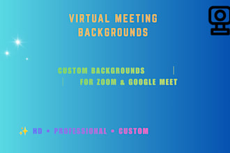 design 8 professional custom zoom virtual backgrounds