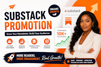 promote your substack newsletter organically to build subscribers and audience