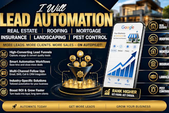 real  estate  roofing mortage insurance landsaping pest control lead automation