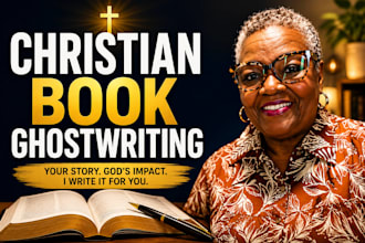 ghostwrite your christian book, ebook and devotional, memoirs and sermons