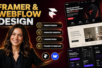 design framer website or webflow redesign figma to webflow, framer landing page
