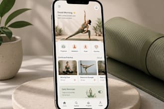 develop yoga app meditation app fitness app wellness app