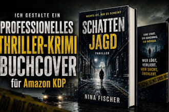 gestalte ein professionelles thriller krimi buchcover fur amazon KDP