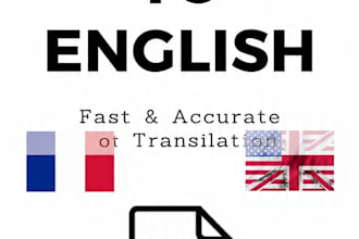 translate french political video into english with african voice over