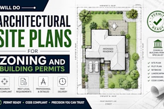 do architectural site plans for zoning and building permits