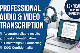accurate audio and video transcription with clean formatting