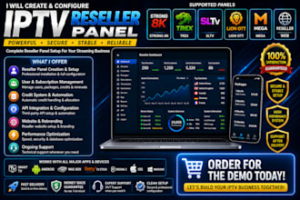 configure reseller panel, strong 8k, trex, sltv, lion ott, mega, reseller web