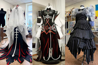 sew custom cosplay costume anime outfit fabric clothing sewing pattern designer
