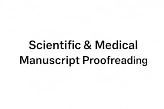edit and proofread scientific and medical manuscripts