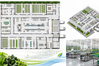 design a vertical farm processing and distribution facility