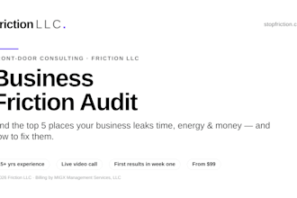 remove the friction, the business works, or does it