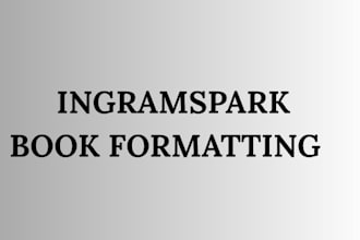 format your paperback or hardcover interior for ingramspark