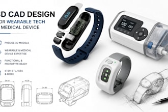 do 3d cad design for wearable tech and medical device