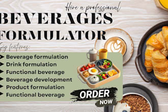 formulate functional drinks, beverages, wellness shots and drink powders