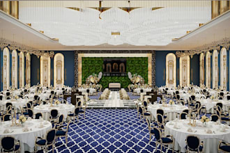 design luxury concept interior,grand banquet hall, event wedding love decoration