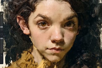 paint an oil replica of any painting on canvas