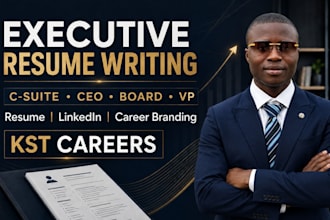 write an ats executive resume, cover letter, and linkedin profile