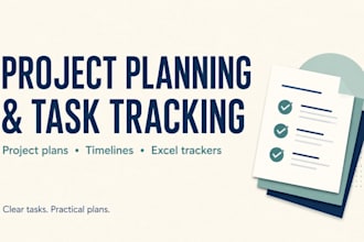 créate a project plan, timeline and task tracker