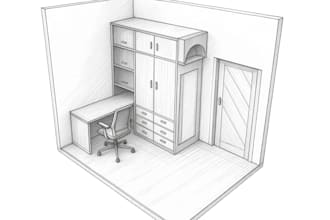 custom furniture design with renderings and plans