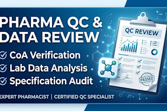 do pharmaceutical quality control and data review
