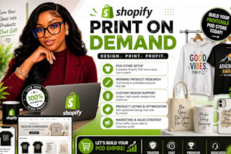 shopify print on demand printful printify shopify pod store print on demand
