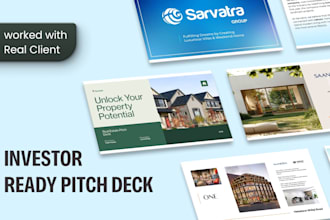 design a modern real estate pitch deck for investor and client