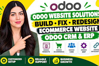 build fix odoo website redesign odoo ecommerce website odoo CRM odoo website erp