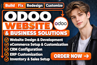 build fix odoo website redesign odoo ecommerce website odoo CRM odoo website erp