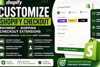 customize shopify checkout payment, shipping and checkout extensions