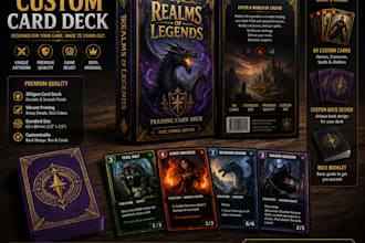 design custom packaging and box art for your card deck
