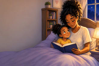 illustrate a unique childrens book with charming storybook art