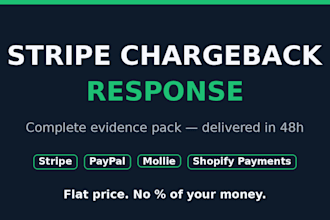 write your stripe chargeback dispute response with full evidence pack