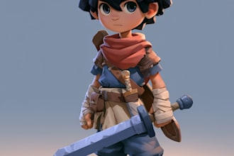 design 2d game character illustration