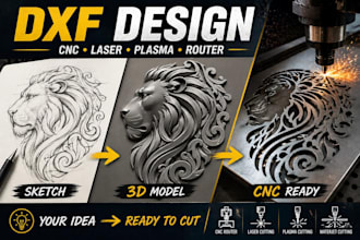 create dxf files for cnc plasma, laser, svg file and router cutting machines