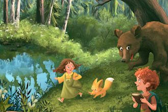 draw illustrations for children book