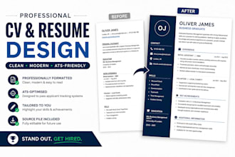 professionally format and redesign your CV or resume