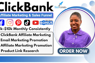 build clickbank affiliate marketing sales funnel and landing page