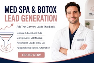 generate med spa and botox leads with google ads facebook ads and ghl automation