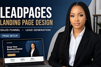 design leadpages landing page, sales funnel and lead generation page