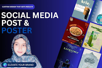 design custom social media posts and posters