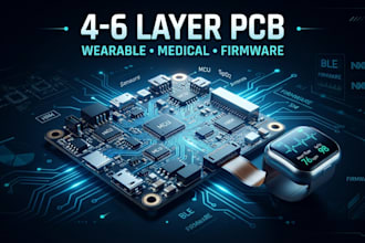 design 4 to 6 layer pcb medical devices wearable electronics and firmware
