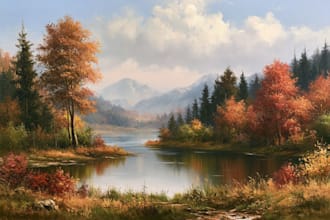 landscape oil painting art