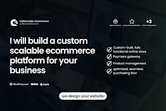 design a custom ecommerce online store for your business