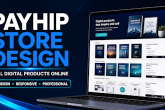 design a payhip website or payhip store to sell digital products online