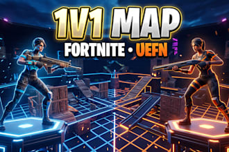 create a fortnite 1v1 box fight or zone wars map in uefn