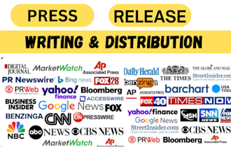 write, distribute, publish press release, pr writing, submit press release