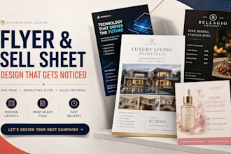 design sell sheet, product catalog, sales sheet, lookbook design, price list