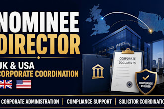 provide nominee director coordination for UK and USA companies